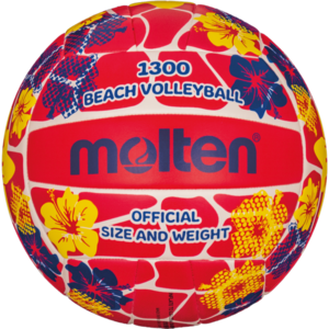Molten Beachvolleybal V5B1300-FR Bloemen rood