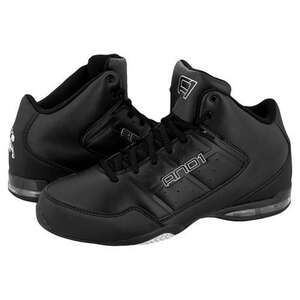 AND1 Basketbalschoen Mid Top Zwart zilver D1060MBBS