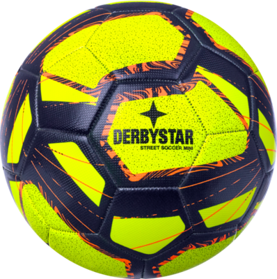 Derbystar Mini Voetbal Mini Ball Street Soccer V22 geel blauw oranje