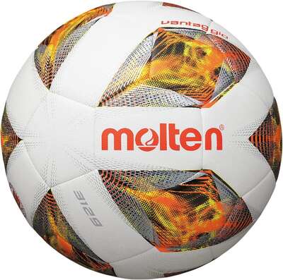 Molten Voetbal S-light wit oranje zilver 290gr F5A3129 