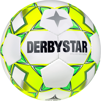 Derbystar Futsal Brilliant APS V23 1750 Wit geel grijs