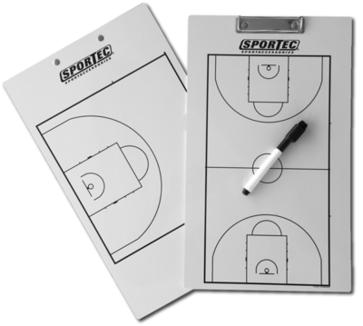 Sportec Baketbal Coachbord met Clip en stift