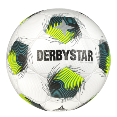 Derbystar Voetbal Brillant TT Wit groen geel V24 1450