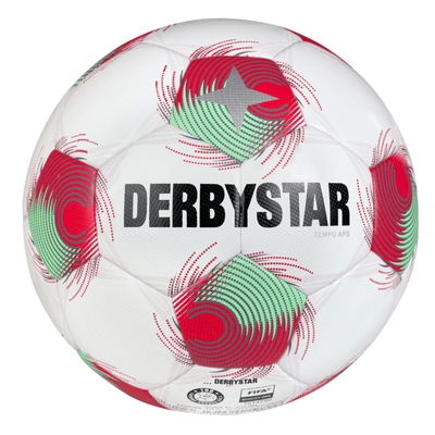 Derbystar Voetbal Tempo APS Wit rood groen V25 1459