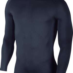 Nike Cool Compression LS Mock Top Donkerblauw