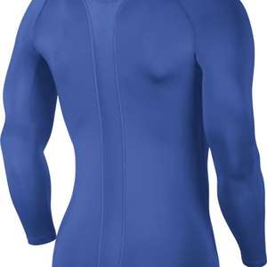 Nike Cool Compression LS Mock Top Blue
