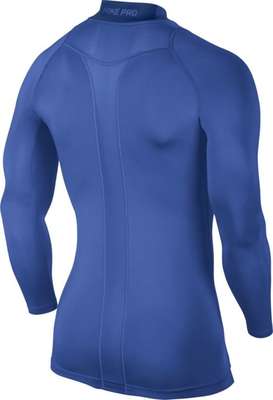 Nike Cool Compression LS Mock Top Blue