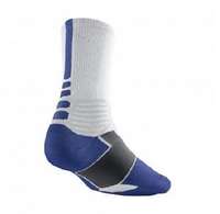 Nike Basketbal Sokken Hyperelite Wit/Blauw