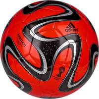 Adidas Brazuca Voetbal Replica Glider rood zwart zilver