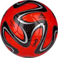 Adidas Brazuca Voetbal Replica Glider rood zwart zilver
