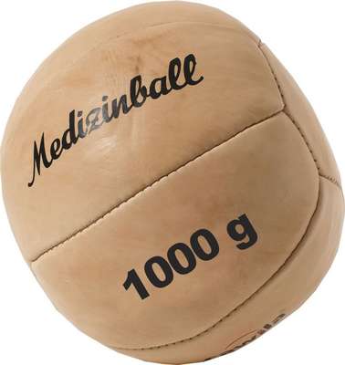 Cawila Medicijn Bal van leer Core Training 1 kg