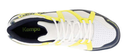 Kempa schoenen Team wit geel blauw