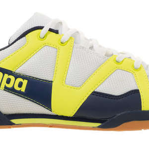 Kempa schoenen Team wit geel blauw