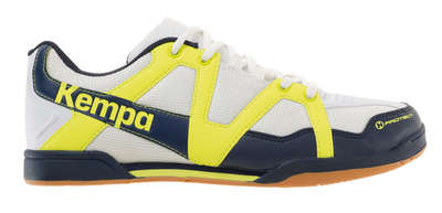 Kempa schoenen Team wit geel blauw