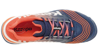 Kempa Schoenen Attack One blauw oranje wit