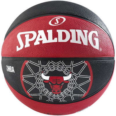 Spalding Basketbal NBA Chicago Bulls rood/zwart