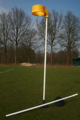 Korfbalset Staal 3,0 m Voetplaat Pin Compleet Met Kunststof Korf