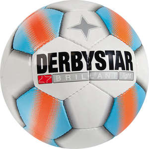 Derbystar Voetbal Brillant Light Wit/Blauw/Oranje