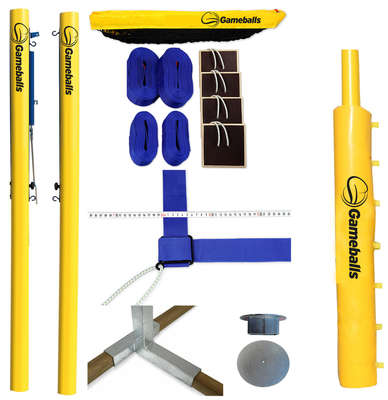 Gameballs Stationaire Beachvolleybal Set Pro Plus