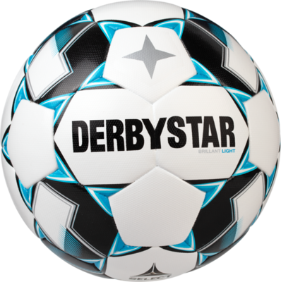 Derbystar Voetbal Brilliant Light DB wit blauw zwart 1026