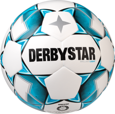 Derbystar Voetbal Brilliant Light DB wit blauw zwart 1026