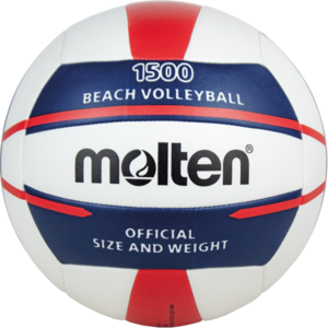Molten Beach Volleybal V5B1500-WN Wit blauw rood